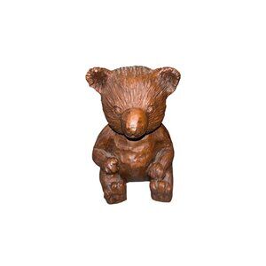 Original Vintage Red Mill Manufacturing 1986 Handcrafted 4" Bear Figurine USA